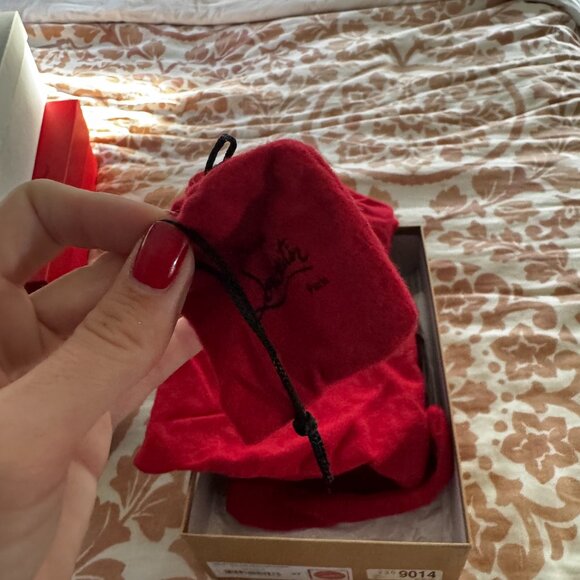 EUC Christian Louboutin Everest Silver Anjalina Spike Heels - Picture 7 of 13